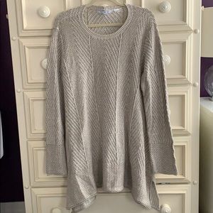100% cotton tan sweater